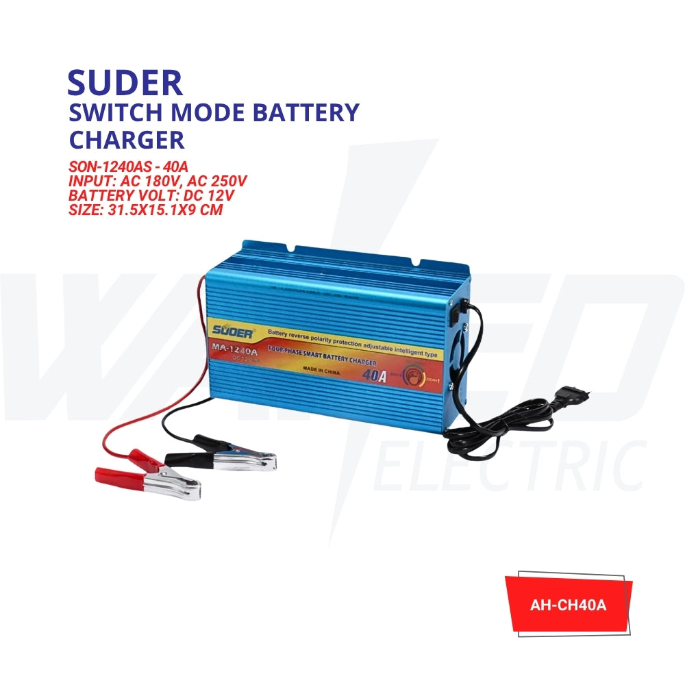 Switch Mode Battery Charger - 40A - 12V