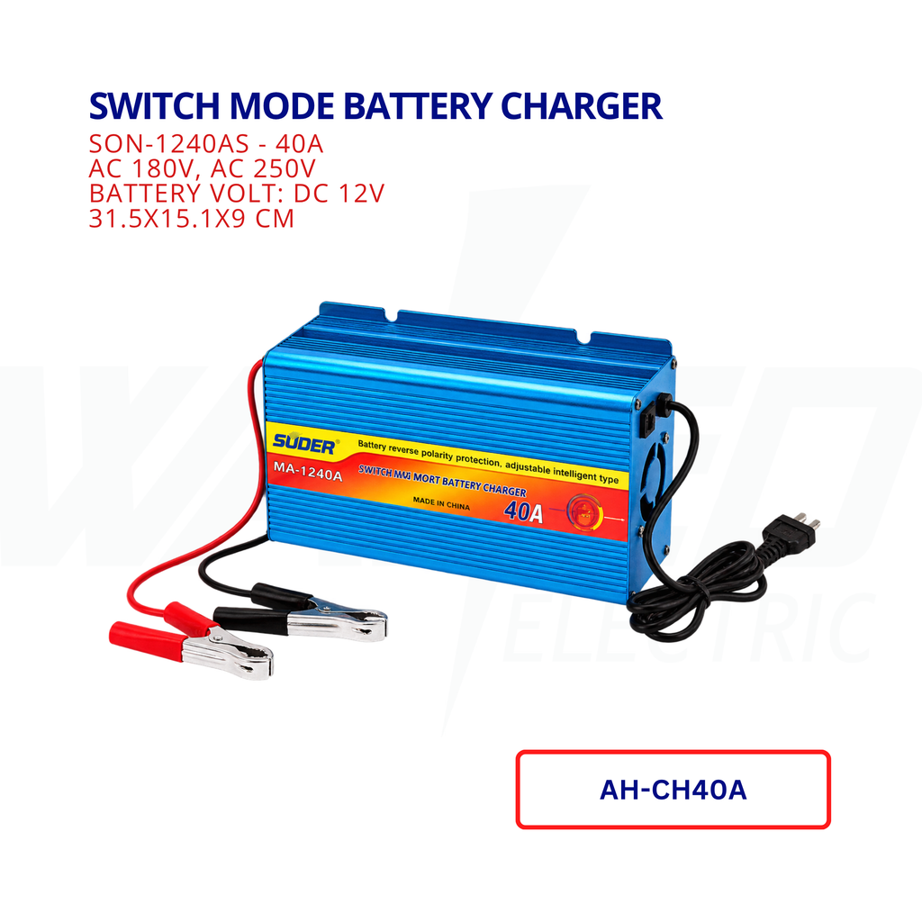 Switch Mode Battery Charger - 40A - 12V