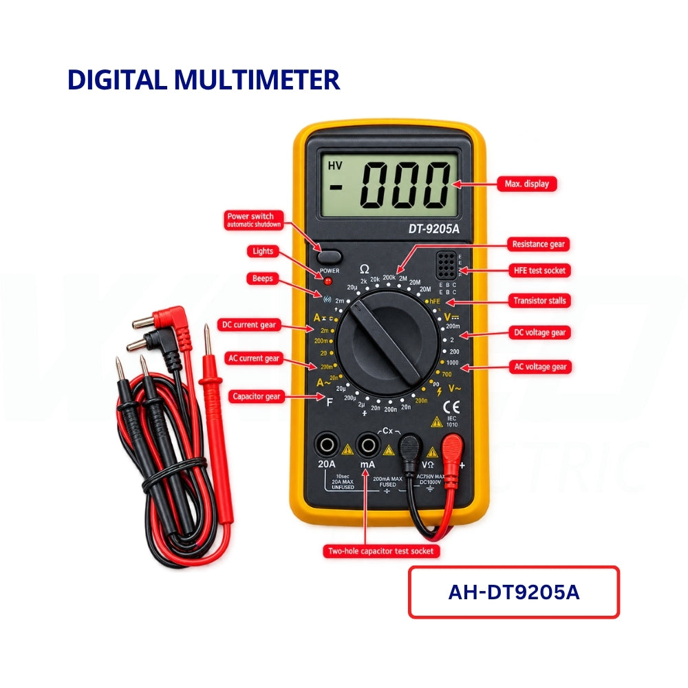 Digital Multimeter - DT9205A