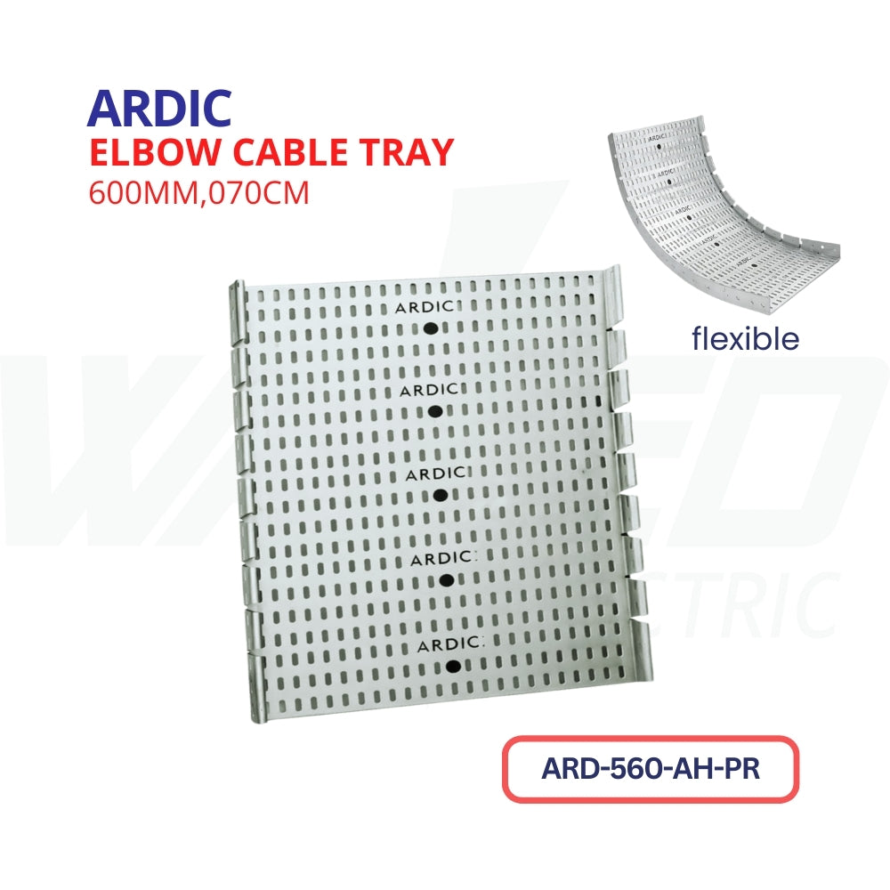 Flexible Elbow Cable Tray - 600mm - ARDIC