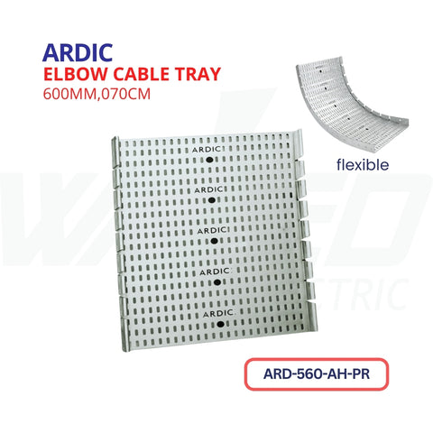 Flexible Elbow Cable Tray - 600mm - ARDIC