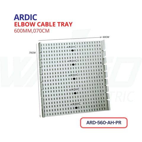 Flexible Elbow Cable Tray - 600mm - ARDIC
