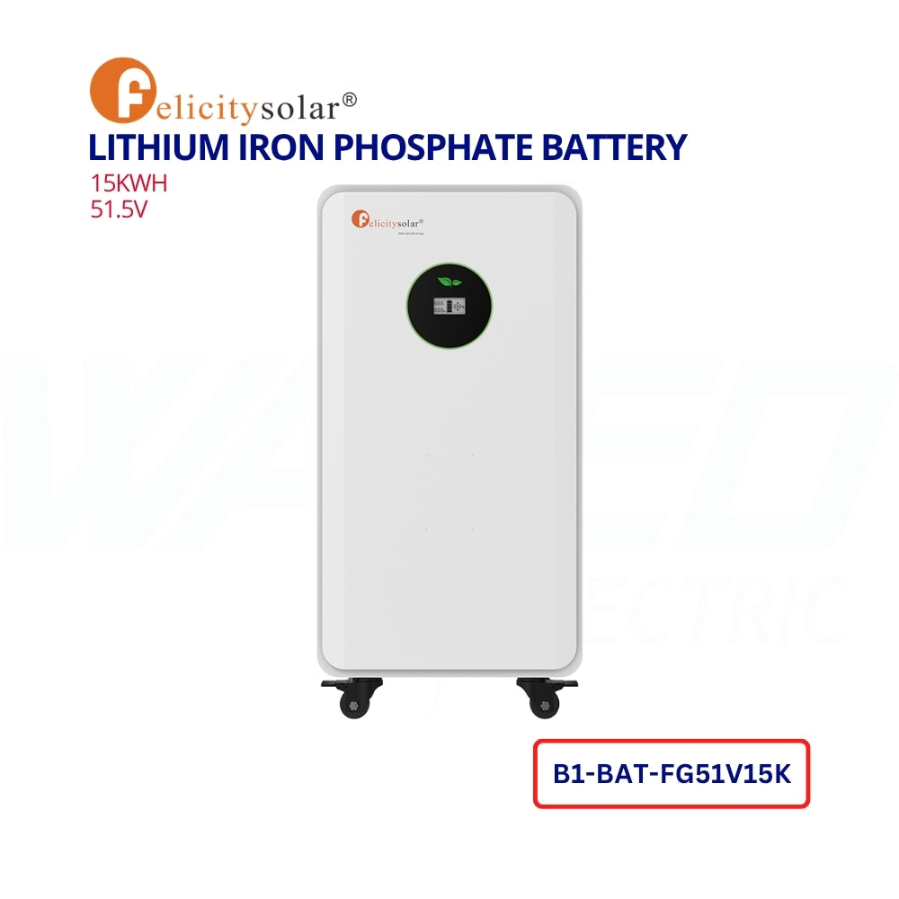 Felicity Solar Lithium Iron Phosphate Battery - 15kWh - 51.2V