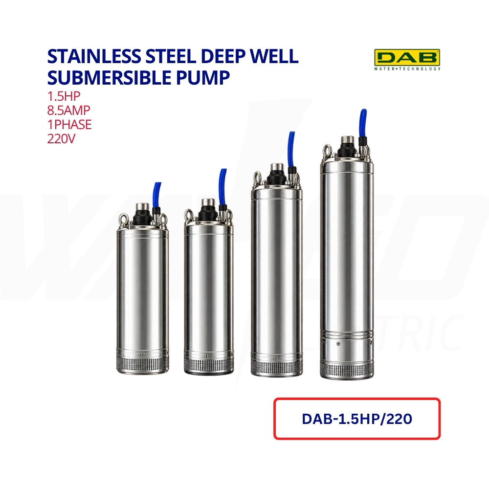 Stainless Steel Deep Well Submersible PUMP - 1HP-1.5HP-2HP-3HP