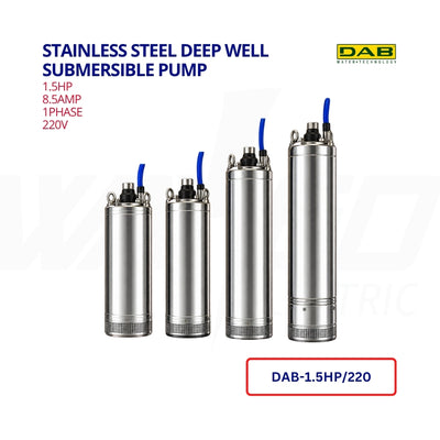 Stainless Steel Deep Well Submersible PUMP - 1HP-1.5HP-2HP-3HP