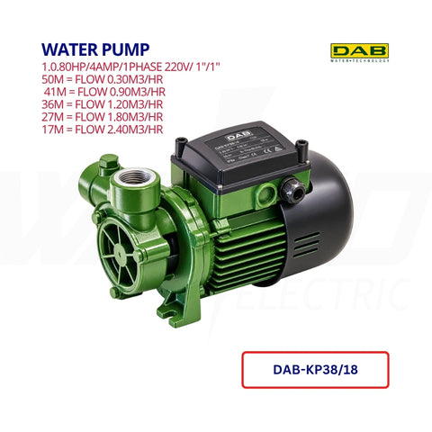 Water Pump - KPF38/18 - 0.8HP