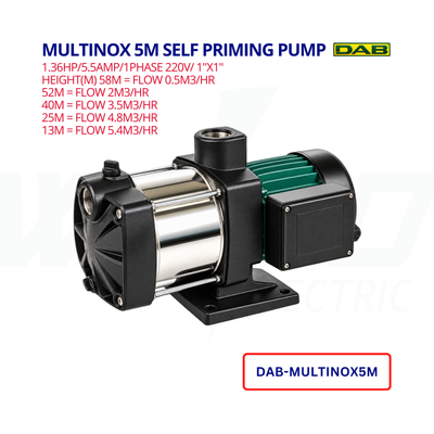 1.36HP Self-Priming Multistage Water Pump