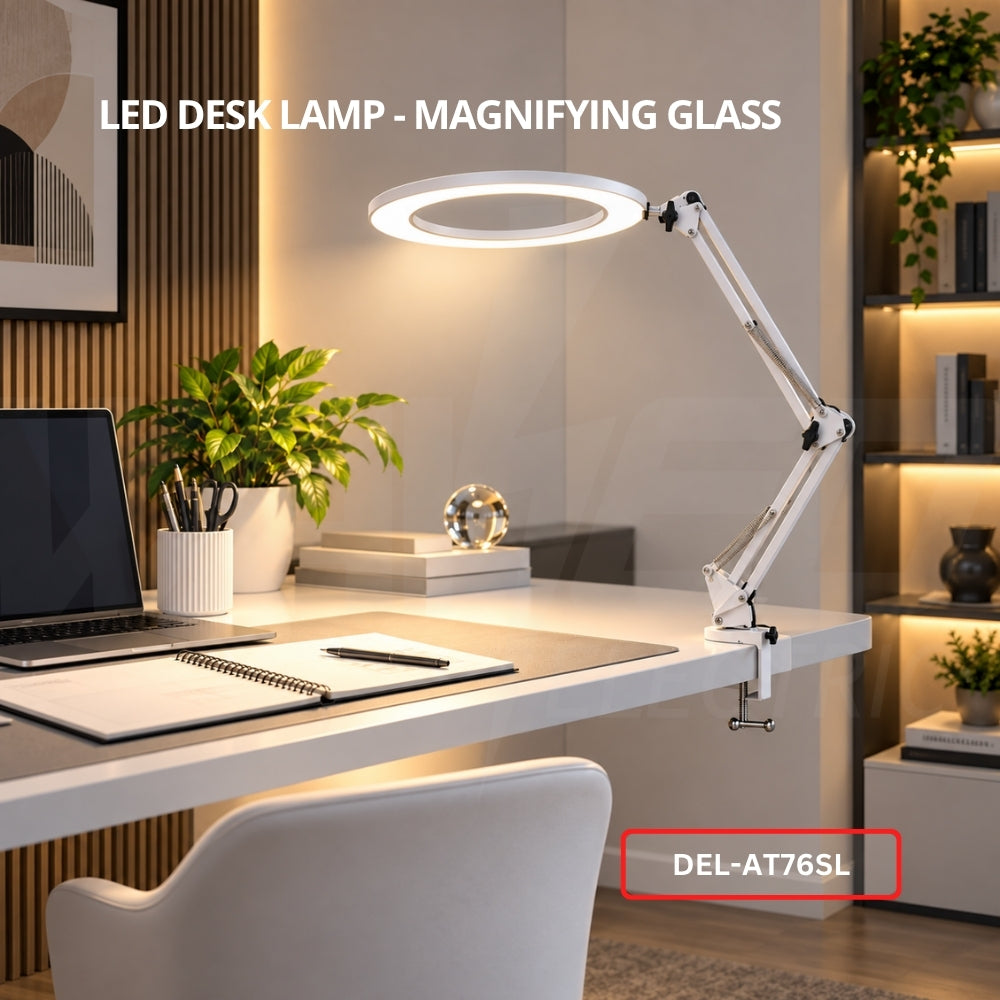 LED Desk Lamp - Magnifying Glass