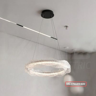Luxury LED Crystal Ring Chandelier