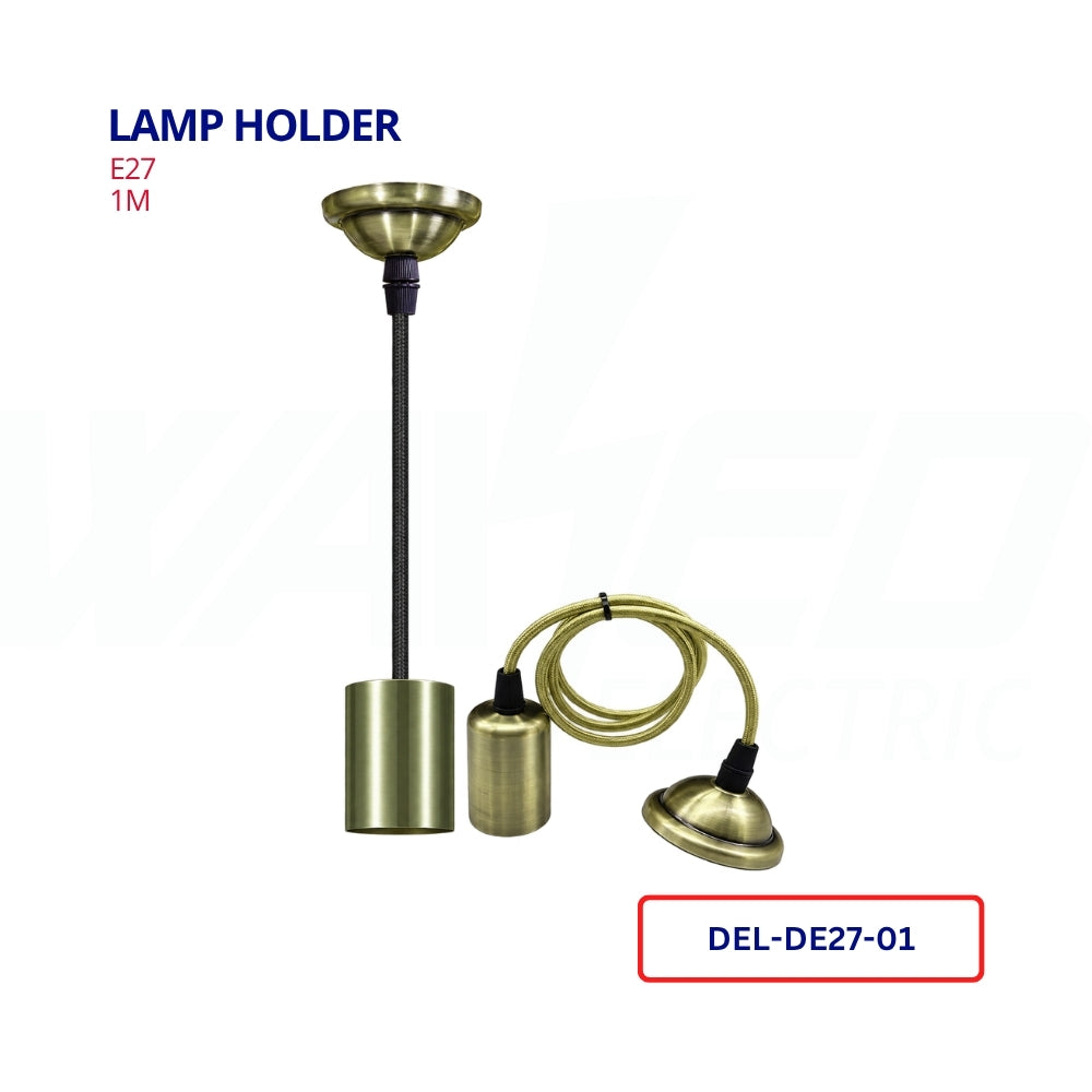 Holder-E27 - Antique Gold