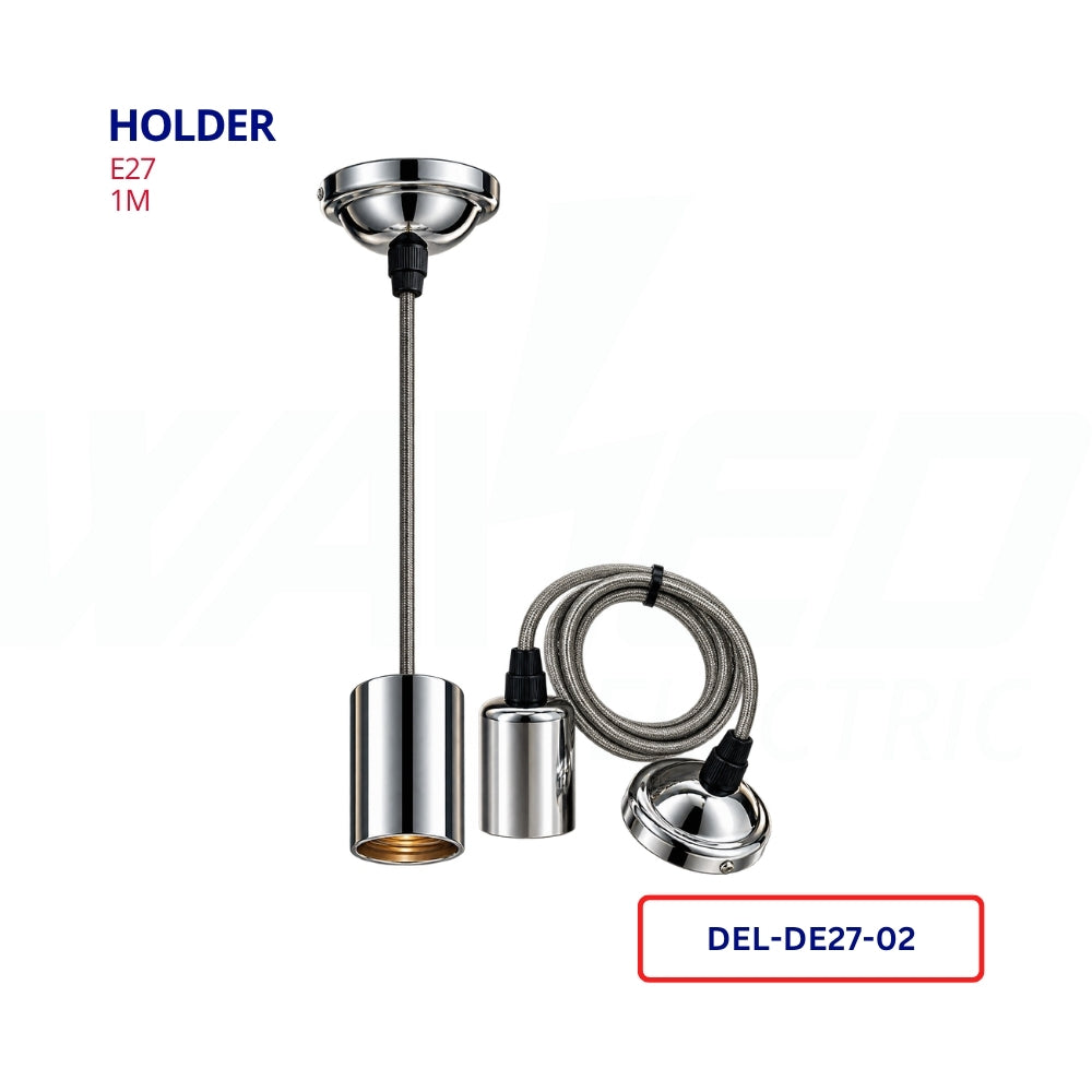 Holder-E27 - Chrome