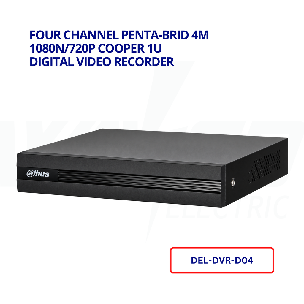 Four Channel Penta-brid 4M 1080N/720P Cooper 1U Digital Video Recorder