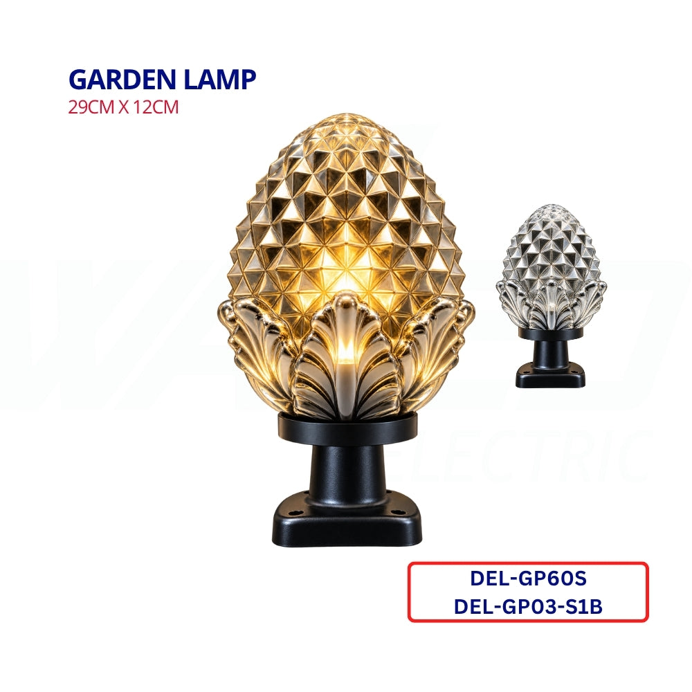 Garden Outdoor Lighting  - Gray - With Base