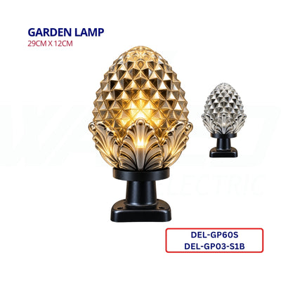 Garden Outdoor Lighting  - Gray - With Base