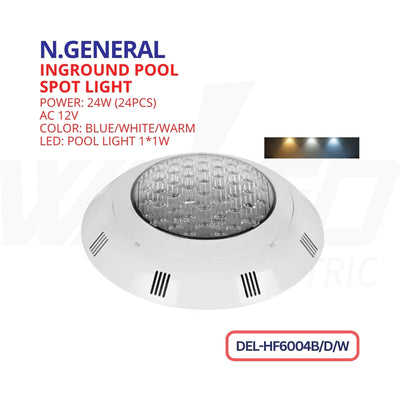 POOL LIGHT - 24W-12V - N.GENERAL