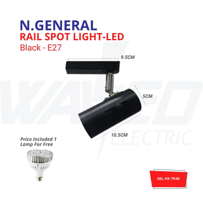 Rail Spot Light - E27 - White - N.General