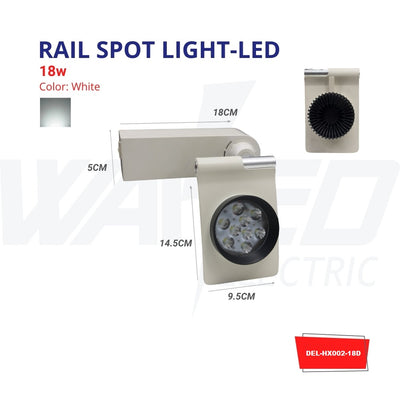 Rail Spot Light Led - 18w - White