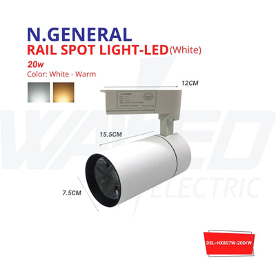 Rail Spot Light - 20w - N.General