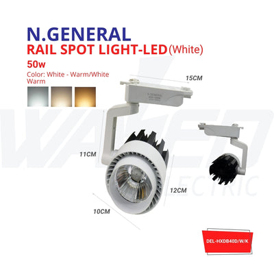 Rail Spot Light - White - 40W - N.General