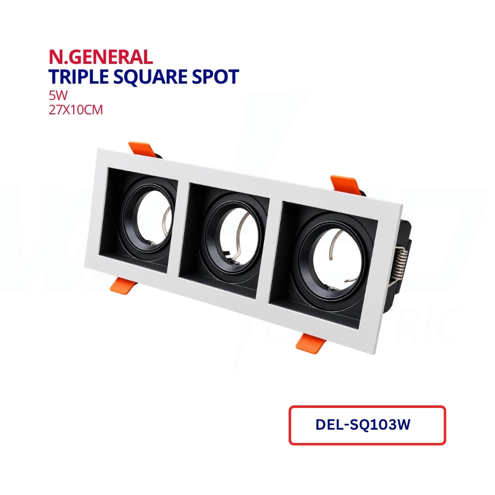 Triple Square Spot - 27cmx10cm - N.GENERAL