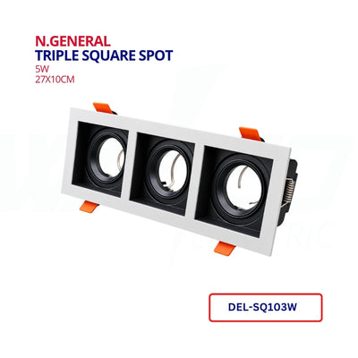 Triple Square Spot - 27cmx10cm - N.GENERAL