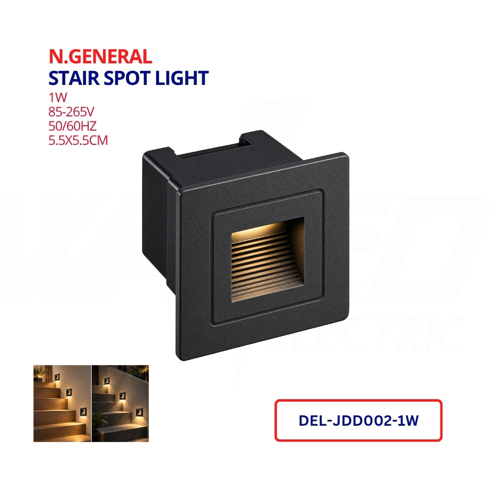 Stair Spot Light - Square - N.GENERAL