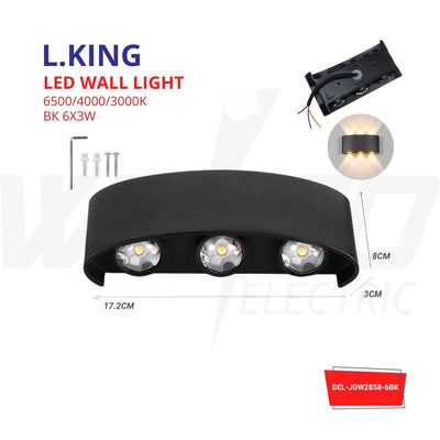 LED Wall Light - 6 led - L.KING