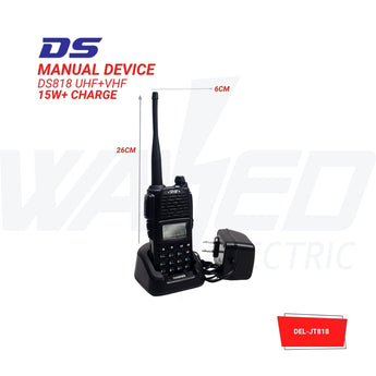 DS Dual-Band UHF+VHF Two-Way Radio – 15W High Power + Charging Dock