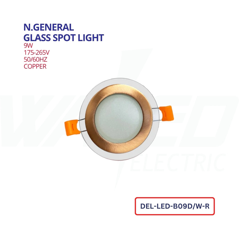 Glass Spot Light - 9w - COPPER - N.GENERAL