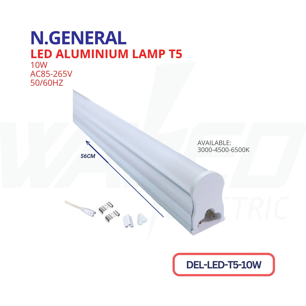 Led Aluminium Lamp - T5 10W - N.GENERAL
