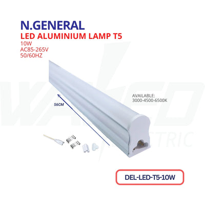 Led Aluminium Lamp - T5 10W - N.GENERAL
