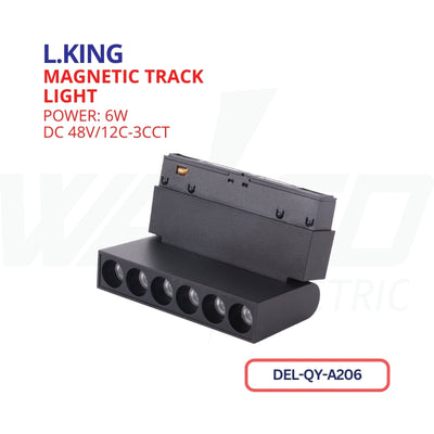 Magnetic Track Light - 6w - Black