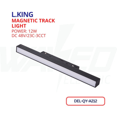 Magnetic Track Light - 12w - Black - Fixed