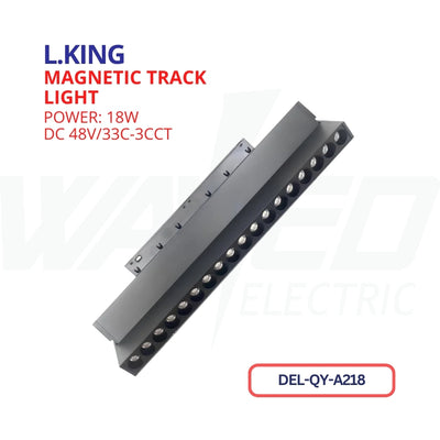Magnetic Track Light - 18w - Black