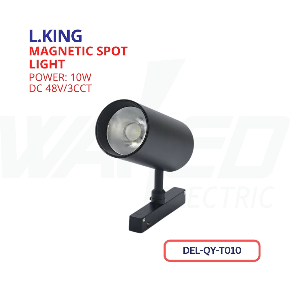 Magnetic Spot Light - 10w - Black - Movable