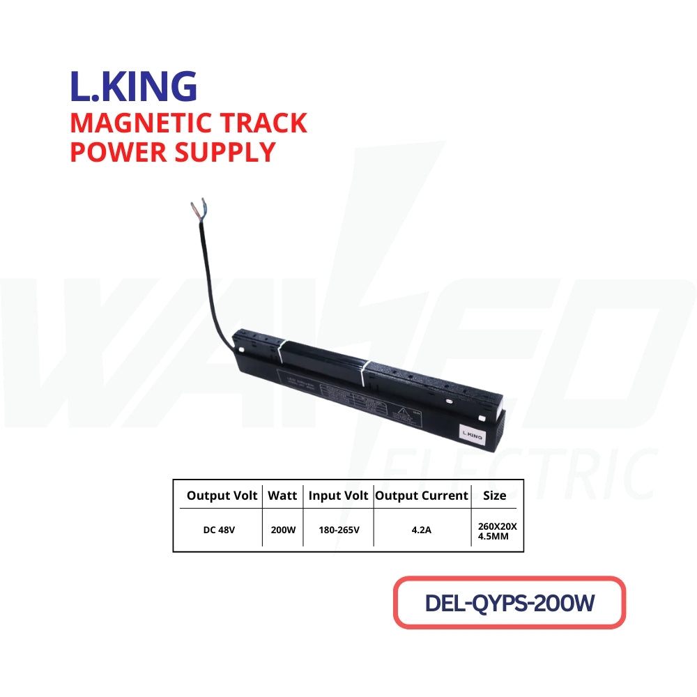 MAGNETIC TRACK POWER SUPPLY - 200W