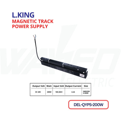 MAGNETIC TRACK POWER SUPPLY - 200W