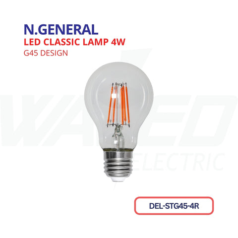 Led Classic Lamp - 4w - Red