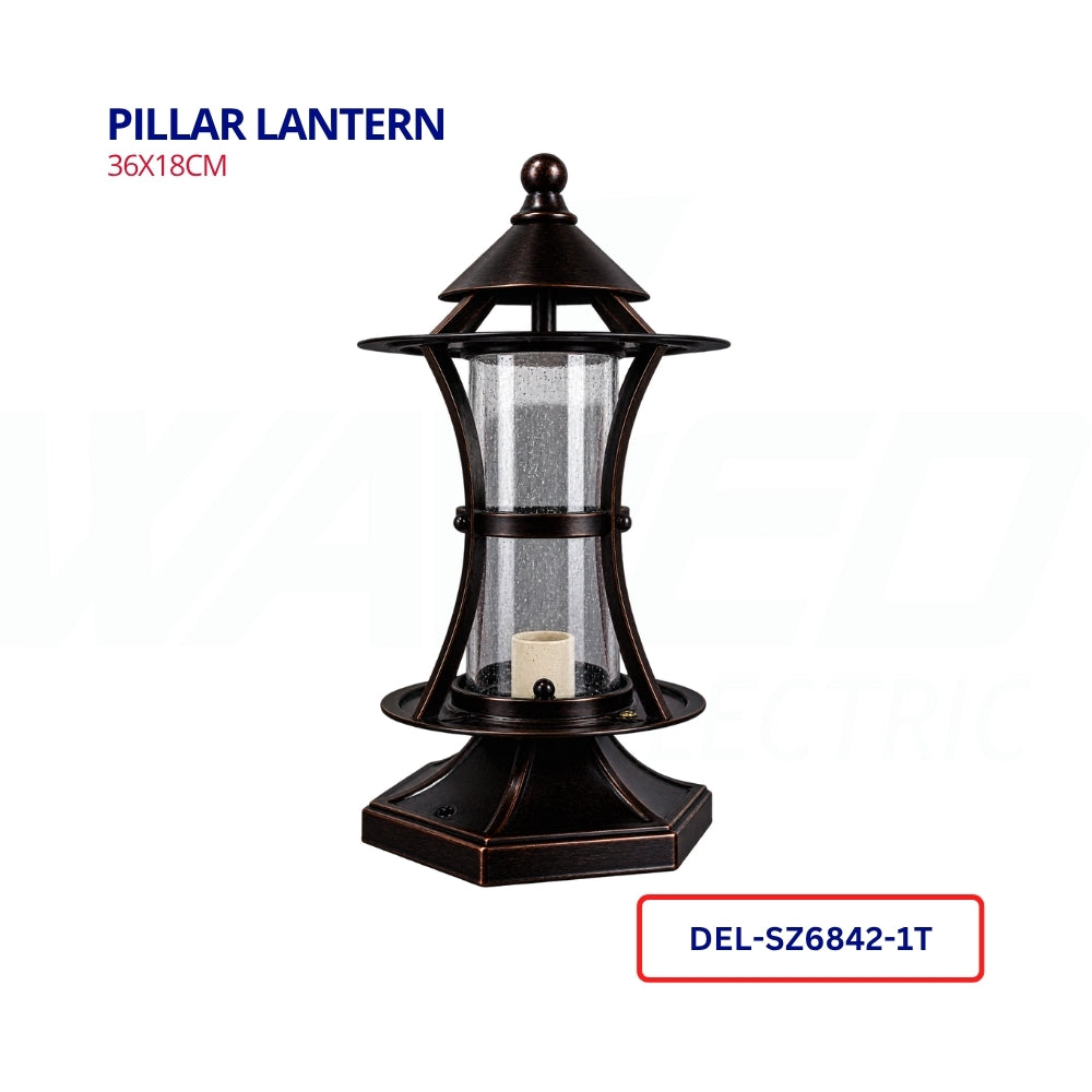 Pillar Lantern - Bronze