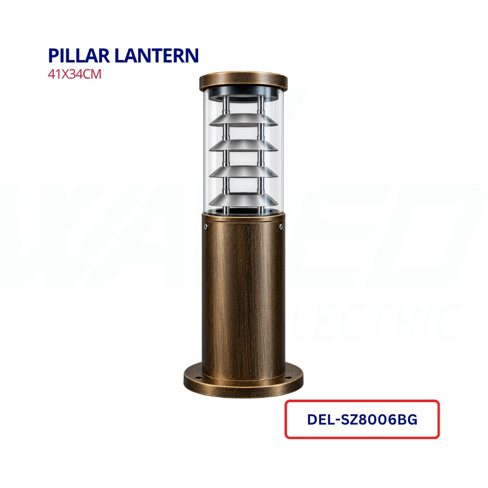 pillar Lantern - Bronze