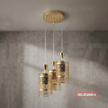 Modern Pendant Chandelier –  3 Lights