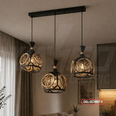 Modern 3-Light Pendant Chandelier