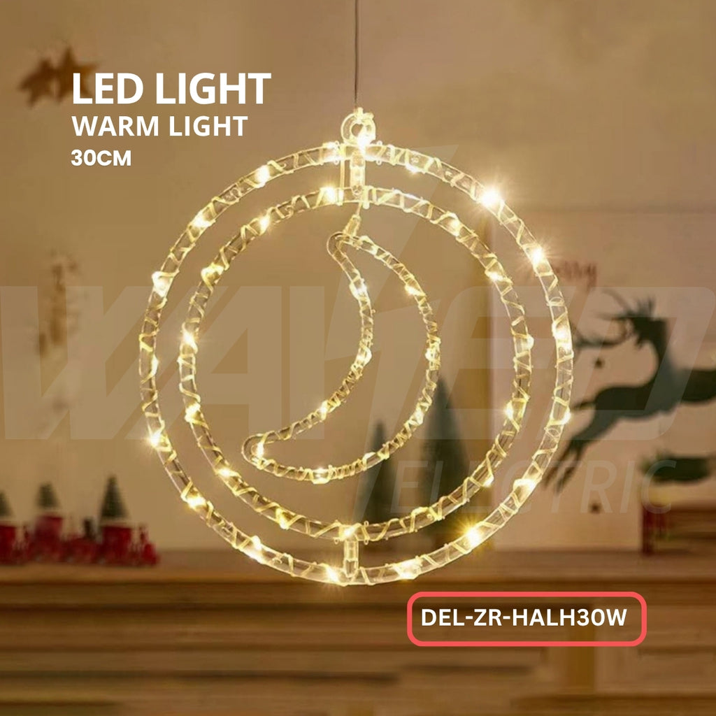 LED Crescent Moon Hanging Light –  30CM