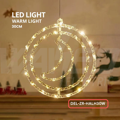 LED Crescent Moon Hanging Light –  30CM