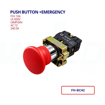 PUSH BUTTON +EMERGENCY