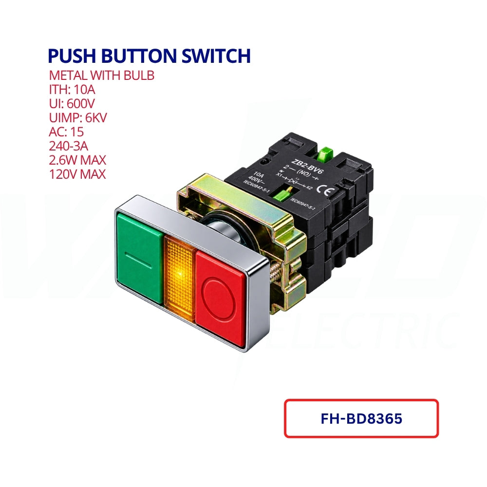 Push Button Switch - Metal