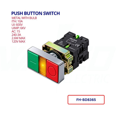 Push Button Switch - Metal