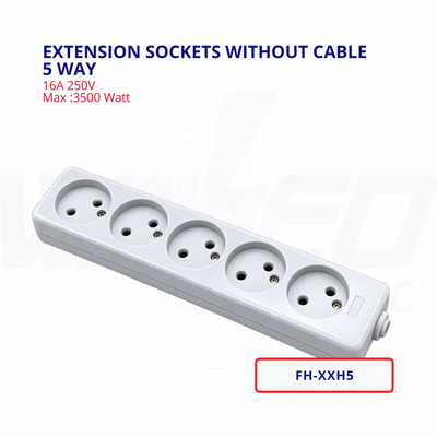 Extension Sockets Without Cable - 5 Way