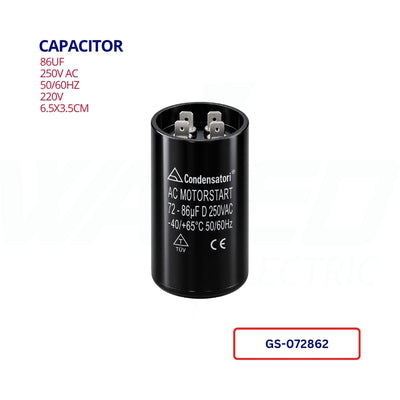 Motor Start Capacitor - 86UF