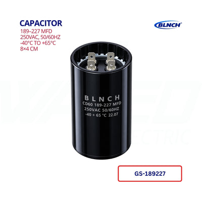 Capacitor - 189-227UF - BLNCH